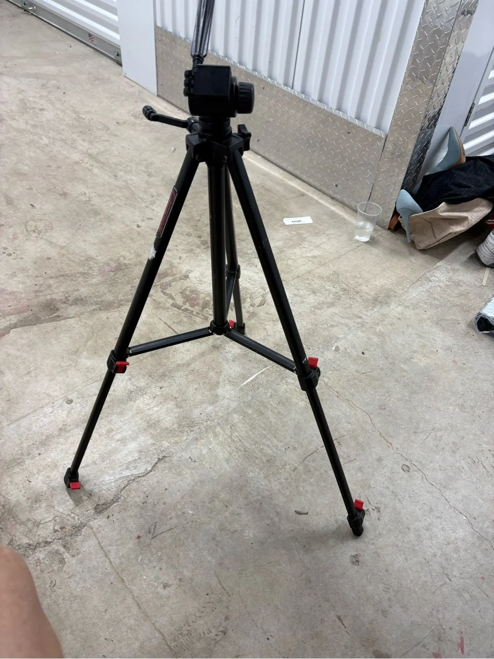 Camgear Camera Tripod w/ Pan/Tilt Head, Adjustable Legs, Rubber Foot